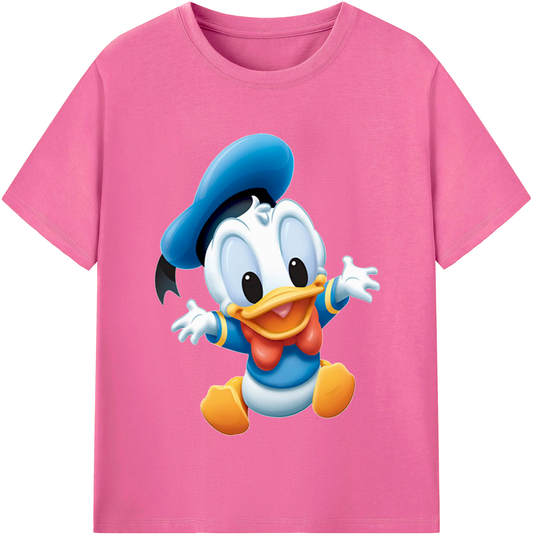 （画像用） ミッキーマウス Mickey Mouse レディースカジュアルプリントTシャツ（綿100％）